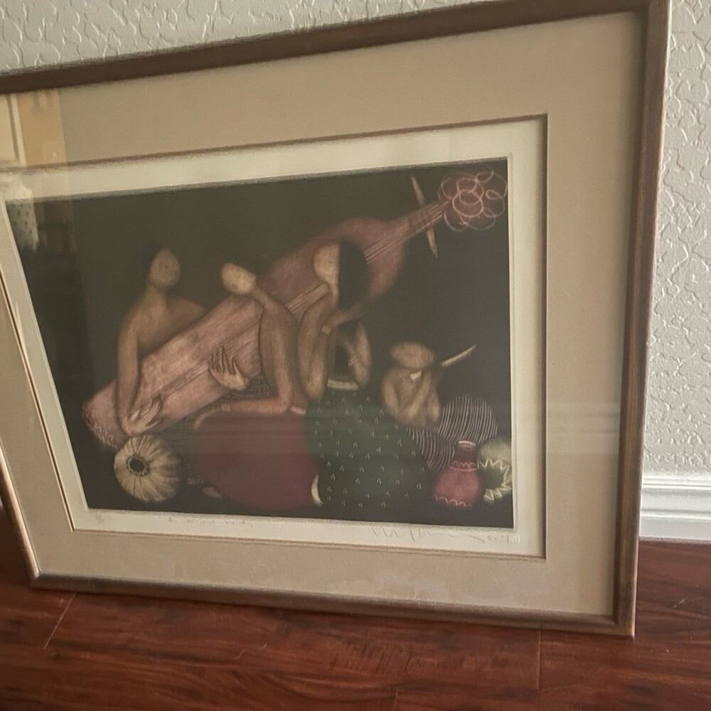 Framed art by Eng Tay “an ancient melody”